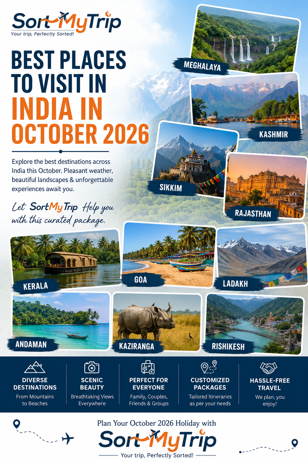 Best Places to Visit in India in October 2026